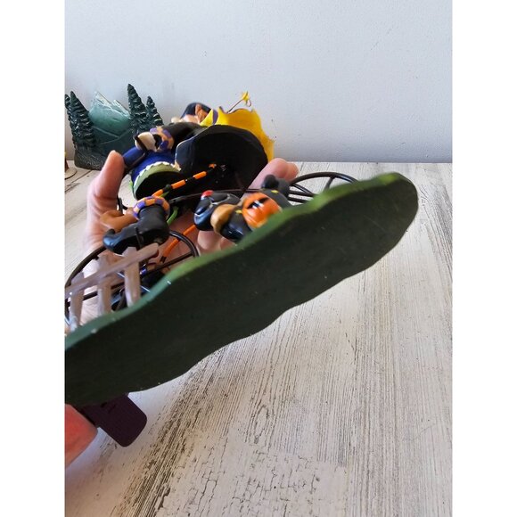 Frankenstein witch bicycle Halloween statue figurine cat funny decor cute shabby - Picture 10 of 10